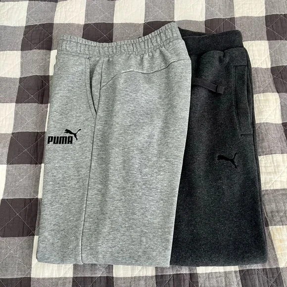 Puma Gray & Charcoal Sweatpants Set, like new. - Picture 1 of 16